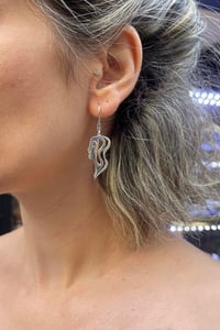 Minimal anna gümüş tasarım küpe
