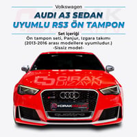 AudiAudi A3 Sedan Uyumlu RS3 Ön Tampon - 2013-2016 - Sissiz ModelA3-A6-A8