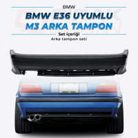 BMWBMW E36 Uyumlu M3 Arka Tampon SetiE36