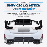 BMWBMW G20 LCI MTech VTEN LED'li Arka DifizörG20