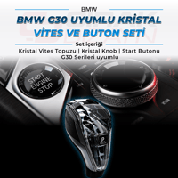BMWBMW Kristal Vites Topuzu ve Buton Seti |  G30İç Aksesuar