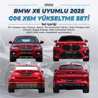 BMWBMW X6 E71 2007-2014 Uyumlu G06 X6M 2025 Yükseltme SetiBMW X Serisi
