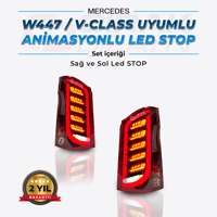 Mercedes V-Class Uyumlu W447 Görünüm Modern Line Led Stop