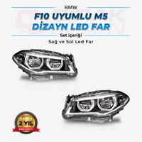 BMW F10 Uyumlu M5 Dizayn Led Far