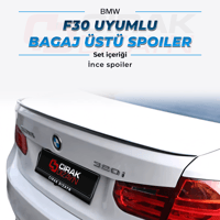 BMW F30 Uyumlu Bagaj Üstü İnce Spoiler