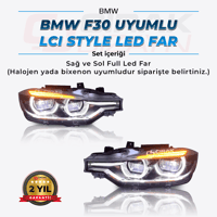 BMW F30 Uyumlu LCI Led Far 