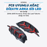 FC5 Uyumlu Ağaç Dizayn Sis Led Kırmızı