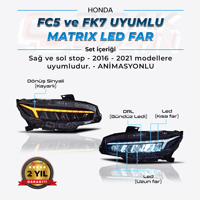 Honda Civic FC5 ve FK7 Uyumlu Matrix Far