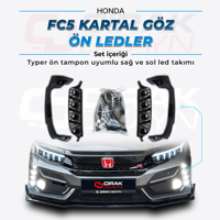 Honda Civic Uyumlu Fc5-Fk7 Type-R Tampon için Kartal Gözü