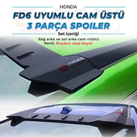 Honda FD6 Cam Üstü Typer Spoiler