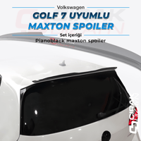Golf 7 Maxton Spoiler (Boyalı - Piano Black)