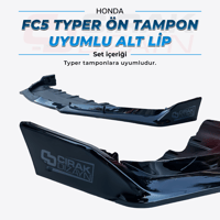 HondaFC5 TYPER TAMPON İÇİN ÖN LİP (BOYASIZ) FC5
