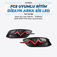 HondaFC5 Uyumlu Ritim Dizayn Arka Led - KIRMIZIFC5
