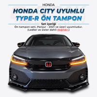HondaHonda City 2021+ Uyumlu Type-R Ön Tampon ve Panjur SetiCITY