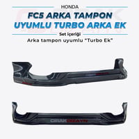 HondaHonda FC5 Uyumlu Turbo Arka Tampon EkiFC5 Tampon ekleri