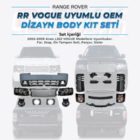 Land RoverRange Rover Vogue 2002-2009 Uyumlu OEM Dizayn Dönüşüm SetiRange Rover