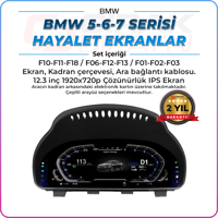 VolkswagenBMW 5/6/7 Serisi Uyumlu Hayalet Ekran F10-F11-F18 / F06-F12-F13 / F01-F02-F03İç Aksesuar