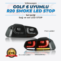 VolkswagenGOLF 6 R20 Led Stop SMOKE / Gülen Yüz StopGolf 5 ve 6