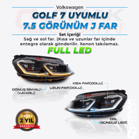 VolkswagenGolf 7 Uyumlu 7.5 Dizayn J Far 