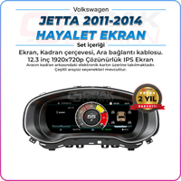 VolkswagenJetta MK6 Uyumlu Hayalet Ekranİç Aksesuar
