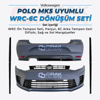 VolkswagenPolo Uyumlu WRC Bodykit / 6CPolo MK5 / Polo MK6