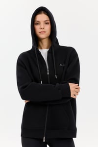 Alegion Kadın Zip Hoodie 002 – Siyah