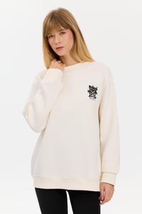 Alegion Solistice Kadın Sweatshirt 001 – Ekru 01 İskambil