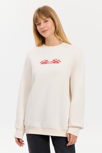 Alegion Solistice Kadın Sweatshirt 003 – Ekru 02 Ejderha