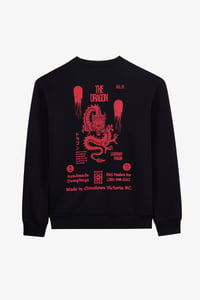 Alegion Solistice Kadın Sweatshirt 004 – Siyah 02 Ejderha