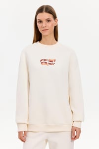 Alegion Solistice Kadın Sweatshirt 005 – Ekru 03 Pizza