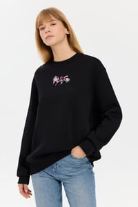 Alegion Solistice Kadın Sweatshirt 010 – Siyah 05 Sakura