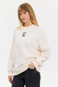 Alegion Solistice Kadın Sweatshirt 017 – Ekru 09 Boks