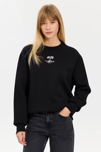 Alegion Solistice Kadın Sweatshirt 018 – Siyah 09 Boks