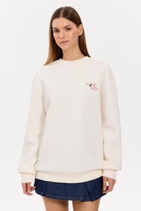 Alegion Solistice Kadın Sweatshirt 019 – Ekru 10 Wine Not