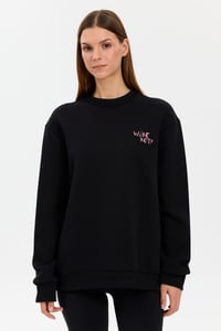 Alegion Solistice Kadın Sweatshirt 020 – Siyah 10 Wine Not