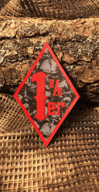 %1'er Patch/Peç/Arma (8,5 x 5,5cm)
