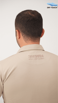 308 Win Krem Polo Yaka Dry Touch Tişört