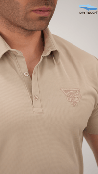 308 Win Krem Polo Yaka Dry Touch Tişört