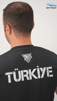 308Win Türkiye Yazılı Siyah Dry Touch Tişört