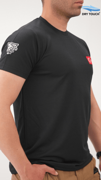 308Win Türkiye Yazılı Siyah Dry Touch Tişört