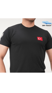 308Win Türkiye Yazılı Siyah Dry Touch Tişört