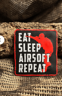 Airsoft Repeat Patch/Peç/Arma (8,5 x 7,8cm)