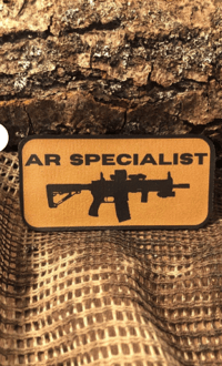 AR Spec. Patch/Peç/Arma (8,7 x 4,3cm)