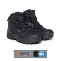 ASCİM Outdoor Unisex Su Geçirmez Deri Dört Mevsim Bot | Siyah