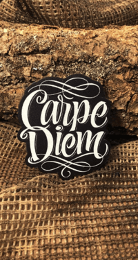 Carpe Diem Patch/Peç/Arma (7,5 x 6,5cm)
