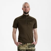 DEERHUNTER Yaka Fermuarlı K.Kollu Yeşil Tişört 2XL