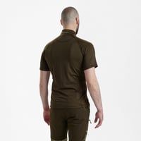 DEERHUNTER Yaka Fermuarlı K.Kollu Yeşil Tişört L