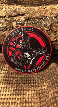 Inferno Squad Patch/Peç/Arma (7,5cm)