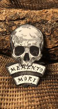 Memento Mori Patch/Peç/Arma (8,7 x 5,5 cm)