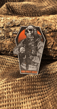 Mors Vincit Omnia Patch/Peç/Arma (8 x 5cm)